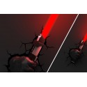 Star Wars Candeeiro de parede 3D LED Darth Vader Lightsaber