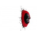 Marvel Candeeiro de parede 3D LED Deadpool