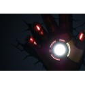 Marvel Candeeiro de parede 3D LED Mão Iron Man