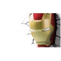 Marvel Candeeiro de parede 3D LED Máscara Iron Man