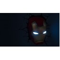 Marvel Candeeiro de parede 3D LED Máscara Iron Man