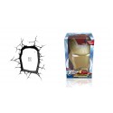 Marvel Candeeiro de parede 3D LED Máscara Iron Man