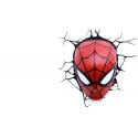 Marvel Candeeiro de parede 3D LED Máscara Spider-Man