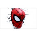 Marvel Candeeiro de parede 3D LED Máscara Spider-Man