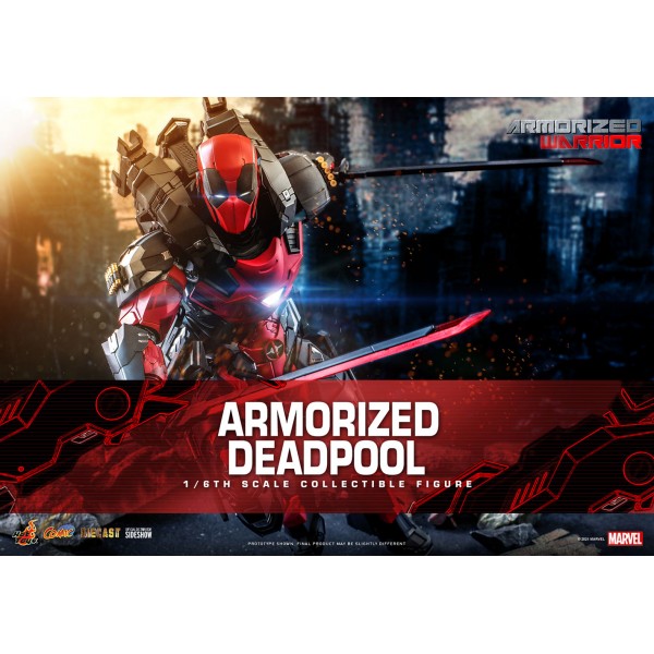 Armorized Warrior Comics Masterpiece Series Diecast Figura Articulada 1/6 Armorized Deadpool