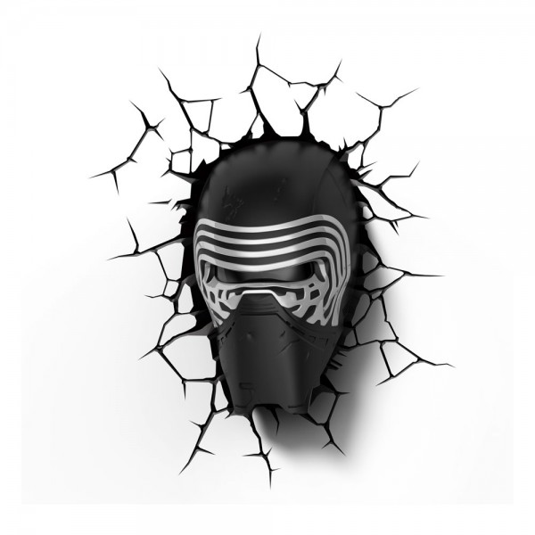 Star Wars Candeeiro de parede 3D LED Kylo Ren