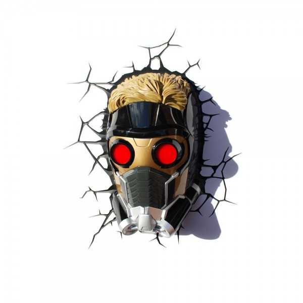 Marvel Candeeiro de parede 3D LED Star Lord