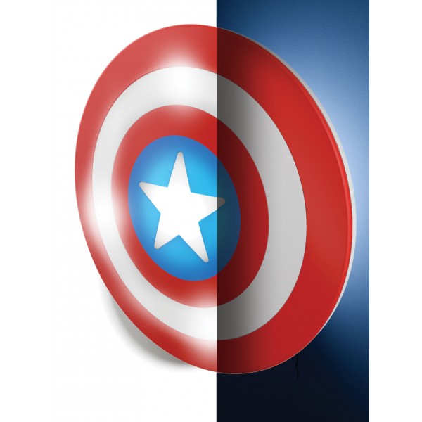 Marvel Candeeiro de parede 3D LED Escudo Captain America (New Design)