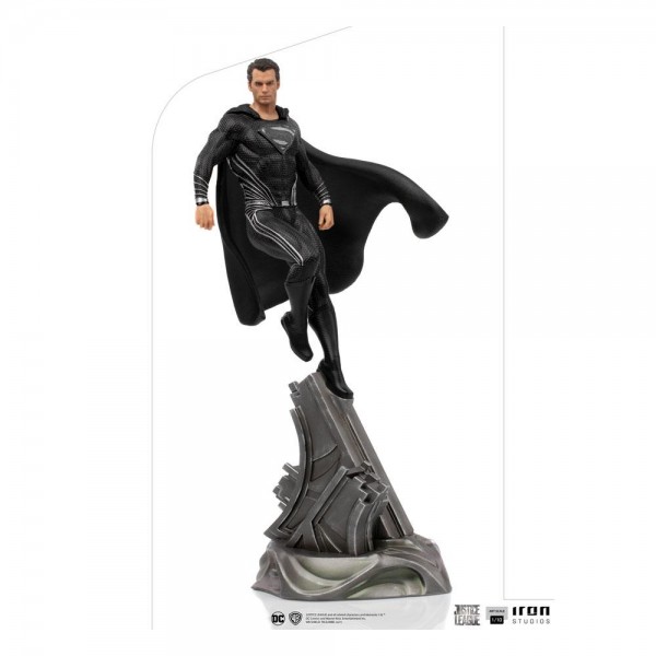Zack Snyder's Justice League Art Scale Deluxe Estátua 1/10 Superman Black Suit