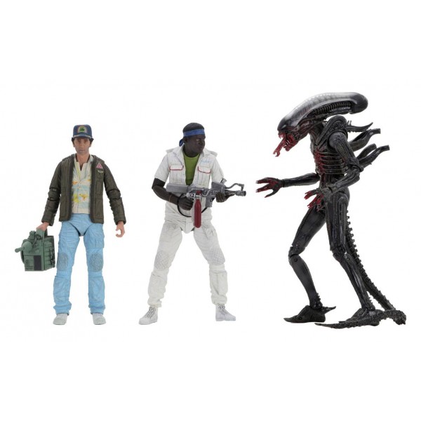 Alien 40th Anniversary Series 2 Figuras Articuladas Brett, Parker & The Alien (Bloody)